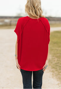 Wear Everywhere Ribbed poncho Top