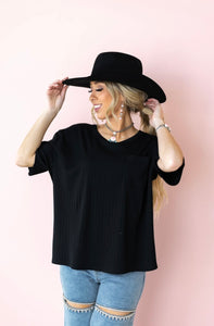 Wear Everywhere Ribbed Pocket Tee
