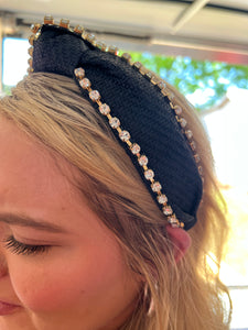 Woven Rhinestone Headband