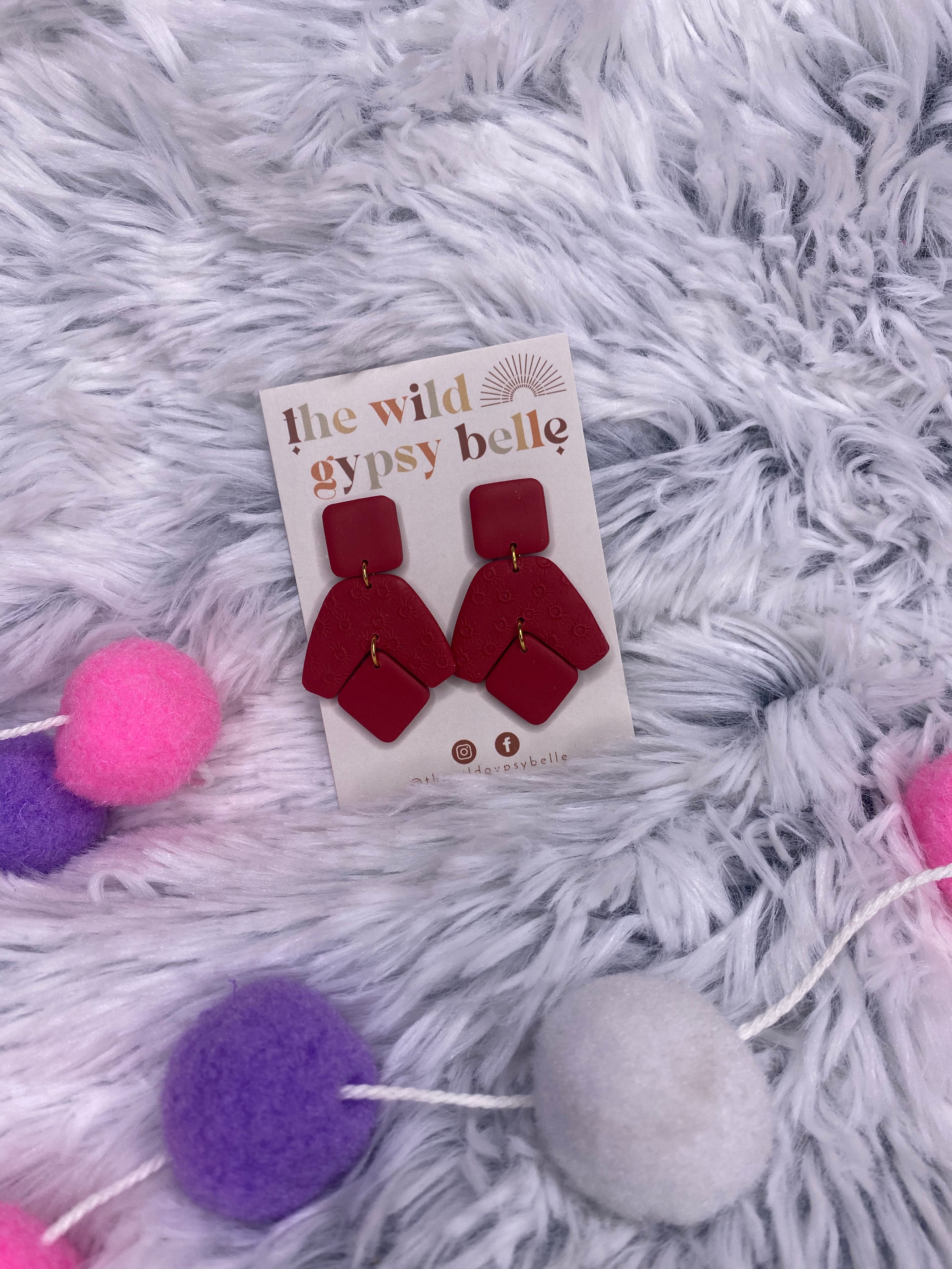 WGB Red Spring Earrings