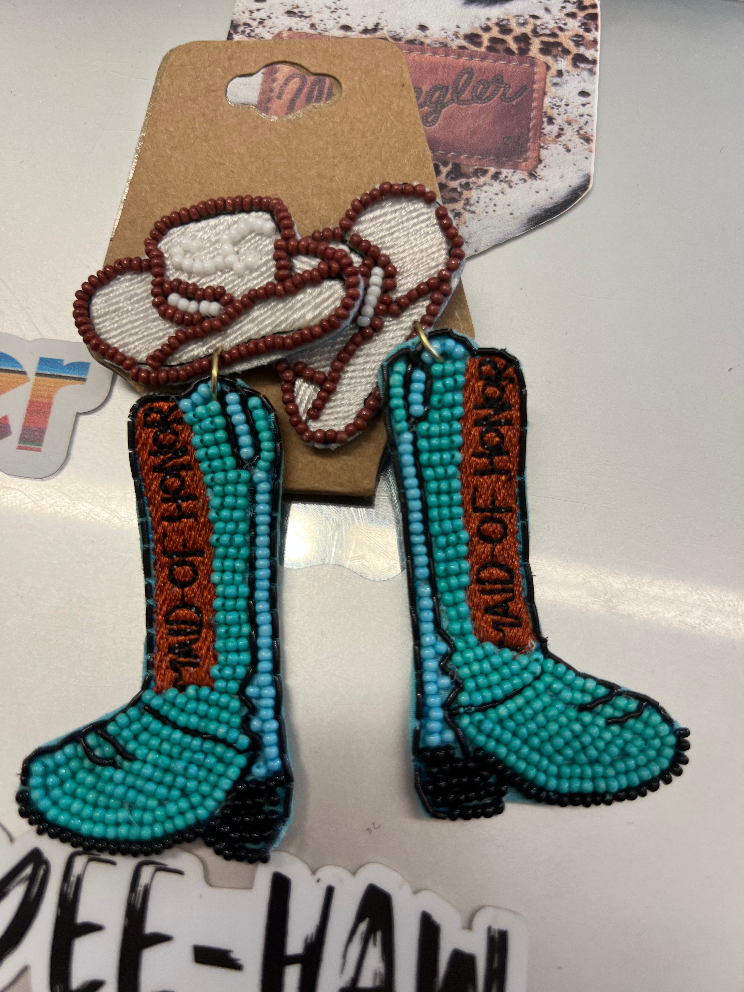 Maid-of Honor Boot Earrings